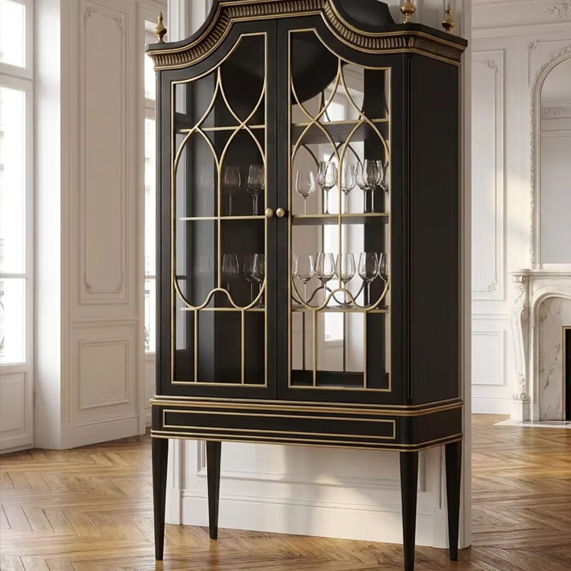 Royal Marquise French Classical Glass Wine Cabinet | Luxury Dining Display Vitrine - EKAR,EKAR FURNITURE CO.,LTD,Royal Marquise French Classical Glass Wine Cabinet | Luxury Dining Display Vitrine - EKAR,foshan furniture factory,custom Furniture factory,china furniture factory