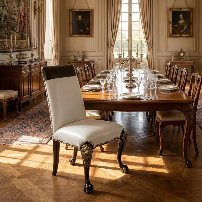 Sovereign Lion Claw Luxury Dining Chair | French Classical Upholstered Seating - EKAR,EKAR FURNITURE CO.,LTD,Sovereign Lion Claw Luxury Dining Chair | French Classical Upholstered Seating - EKAR,foshan furniture factory,custom Furniture factory,china furniture factory