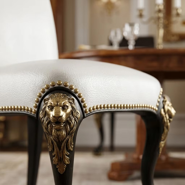 Sovereign Lion Claw Luxury Dining Chair | French Classical Upholstered Seating - EKAR,EKAR FURNITURE CO.,LTD,Sovereign Lion Claw Luxury Dining Chair | French Classical Upholstered Seating - EKAR,foshan furniture factory,custom Furniture factory,china furniture factory