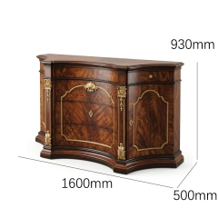 Versailles Serpentine Burl-Wood Sideboard | Luxury French Classical Dining Buffet - EKAR,EKAR FURNITURE CO.,LTD,Versailles Serpentine Burl-Wood Sideboard | Luxury French Classical Dining Buffet - EKAR,foshan furniture factory,custom Furniture factory,china furniture factory