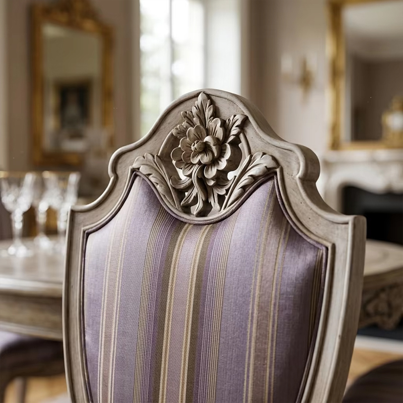 Lyric Floral Shield-Back Dining Chair | Luxury Neoclassical French Seating - EKAR,EKAR FURNITURE CO.,LTD,Lyric Floral Shield-Back Dining Chair | Luxury Neoclassical French Seating - EKAR,foshan furniture factory,custom Furniture factory,china furniture factory