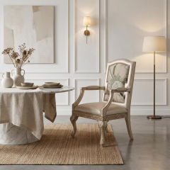 Chateau Pearl Chinoiserie Luxury Dining Armchair | Pearlescent Neoclassical Seating - EKAR,EKAR FURNITURE CO.,LTD,Chateau Pearl Chinoiserie Luxury Dining Armchair | Pearlescent Neoclassical Seating - EKAR,foshan furniture factory,custom Furniture factory,china furniture factory