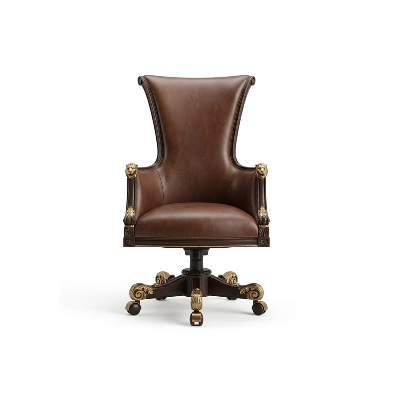 Sovereign Lion Wingback Executive Swivel Chair | Luxury Leather French Classical Office Chair - EKAR,EKAR FURNITURE CO.,LTD,Sovereign Lion Wingback Executive Swivel Chair | Luxury Leather French Classical Office Chair - EKAR,foshan furniture factory,custom Furniture factory,china furniture factory