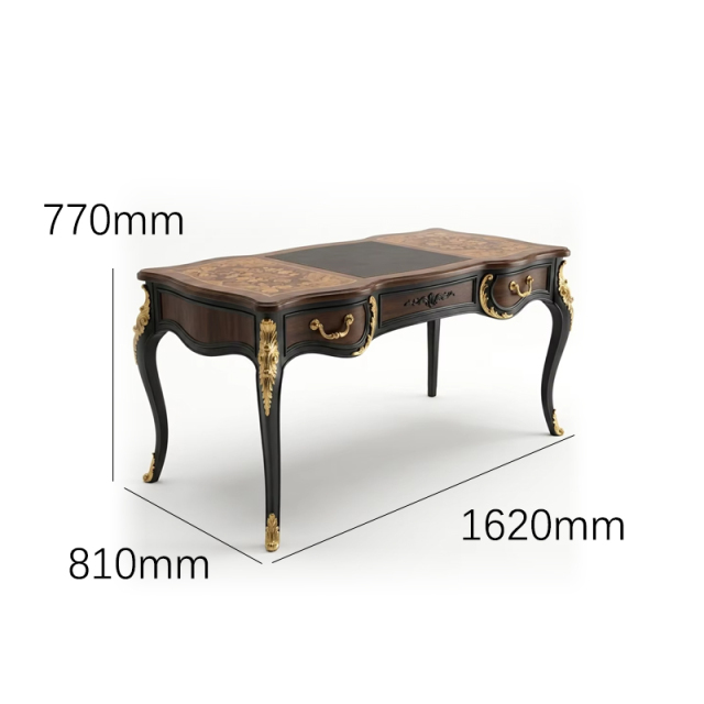 Sovereign Gilded Marquetry Executive Desk | Luxury French Classical Black Lacquer Writing Table - EKAR,EKAR FURNITURE CO.,LTD,Sovereign Gilded Marquetry Executive Desk | Luxury French Classical Black Lacquer Writing Table - EKAR,foshan furniture factory,custom Furniture factory,china furniture factory