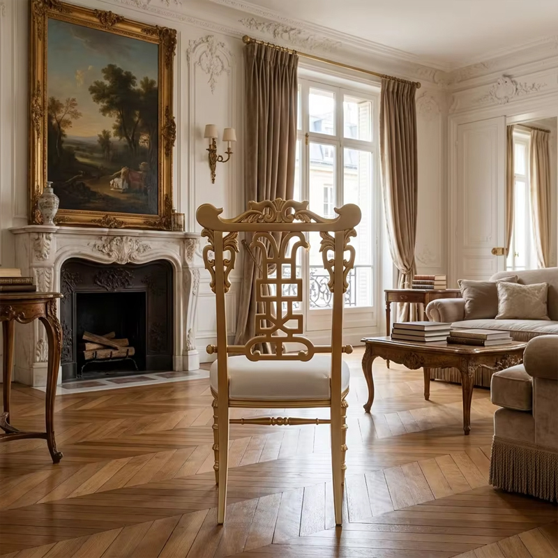 Aurelian Filigree Neoclassical Lounge Chair | Luxury White &amp; Gold French Seating - EKAR,EKAR FURNITURE CO.,LTD,Aurelian Filigree Neoclassical Lounge Chair | Luxury White &amp; Gold French Seating - EKAR,foshan furniture factory,custom Furniture factory,china furniture factory