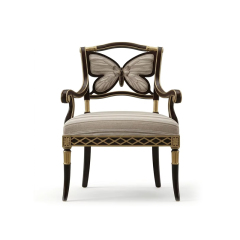Papillon Butterfly-Back Luxury Accent Chair | French Classical Upholstered Armchair - EKAR,EKAR FURNITURE CO.,LTD,Papillon Butterfly-Back Luxury Accent Chair | French Classical Upholstered Armchair - EKAR,foshan furniture factory,custom Furniture factory,china furniture factory