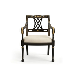 Regency Meander Luxury Accent Chair | French Classical Greco-Roman Armchair - EKAR,EKAR FURNITURE CO.,LTD,Regency Meander Luxury Accent Chair | French Classical Greco-Roman Armchair - EKAR,foshan furniture factory,custom Furniture factory,china furniture factory