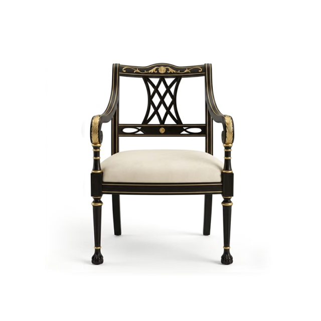 Regency Meander Luxury Accent Chair | French Classical Greco-Roman Armchair - EKAR,EKAR FURNITURE CO.,LTD,Regency Meander Luxury Accent Chair | French Classical Greco-Roman Armchair - EKAR,foshan furniture factory,custom Furniture factory,china furniture factory