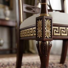 Regency Meander Luxury Accent Chair | French Classical Greco-Roman Armchair - EKAR,EKAR FURNITURE CO.,LTD,Regency Meander Luxury Accent Chair | French Classical Greco-Roman Armchair - EKAR,foshan furniture factory,custom Furniture factory,china furniture factory