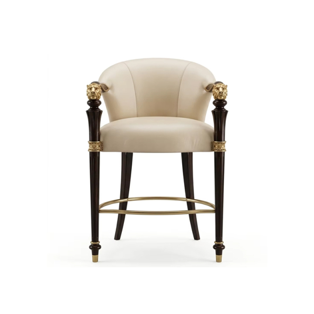 Imperial Lion Majesty Luxury Bar Stool | French Classical Leather &amp; Gold Seating - EKAR,EKAR FURNITURE CO.,LTD,Imperial Lion Majesty Luxury Bar Stool | French Classical Leather &amp; Gold Seating - EKAR,foshan furniture factory,custom Furniture factory,china furniture factory