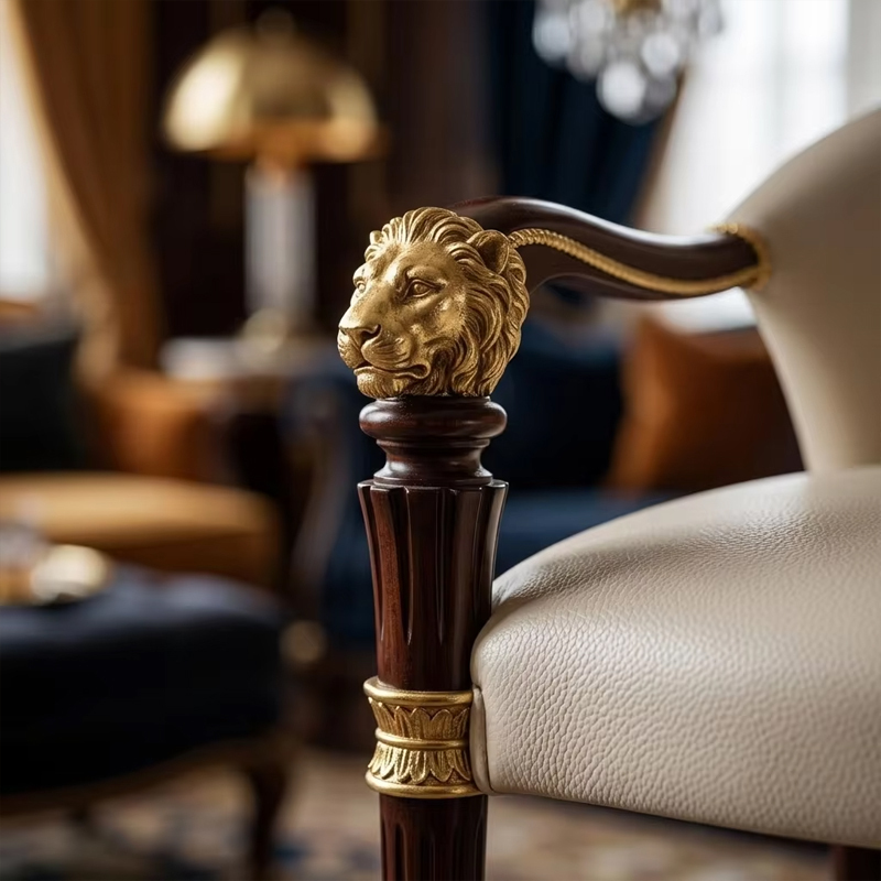 Imperial Lion Majesty Luxury Bar Stool | French Classical Leather &amp; Gold Seating - EKAR,EKAR FURNITURE CO.,LTD,Imperial Lion Majesty Luxury Bar Stool | French Classical Leather &amp; Gold Seating - EKAR,foshan furniture factory,custom Furniture factory,china furniture factory