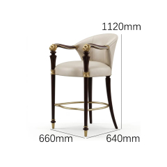 Imperial Lion Majesty Luxury Bar Stool | French Classical Leather &amp; Gold Seating - EKAR,EKAR FURNITURE CO.,LTD,Imperial Lion Majesty Luxury Bar Stool | French Classical Leather &amp; Gold Seating - EKAR,foshan furniture factory,custom Furniture factory,china furniture factory