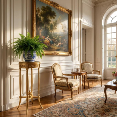 Aurelian Gilded Neoclassical Pedestal | Luxury French Classical Flower Stand - EKAR,EKAR FURNITURE CO.,LTD,Aurelian Gilded Neoclassical Pedestal | Luxury French Classical Flower Stand - EKAR,foshan furniture factory,custom Furniture factory,china furniture factory
