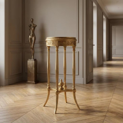 Aurelian Gilded Neoclassical Pedestal | Luxury French Classical Flower Stand - EKAR,EKAR FURNITURE CO.,LTD,Aurelian Gilded Neoclassical Pedestal | Luxury French Classical Flower Stand - EKAR,foshan furniture factory,custom Furniture factory,china furniture factory