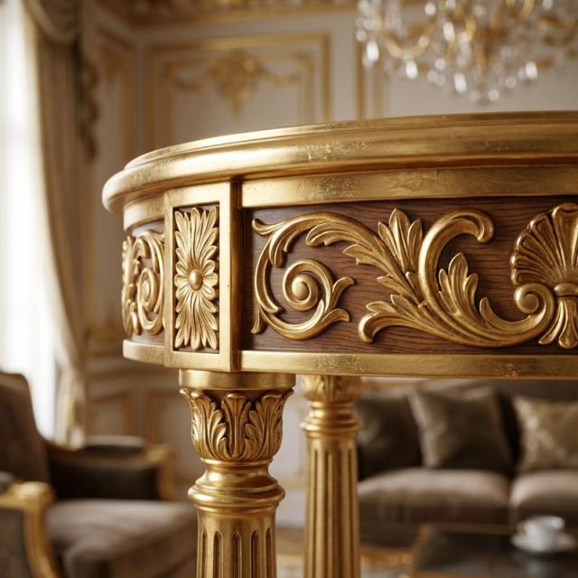 Aurelian Gilded Neoclassical Pedestal | Luxury French Classical Flower Stand - EKAR,EKAR FURNITURE CO.,LTD,Aurelian Gilded Neoclassical Pedestal | Luxury French Classical Flower Stand - EKAR,foshan furniture factory,custom Furniture factory,china furniture factory