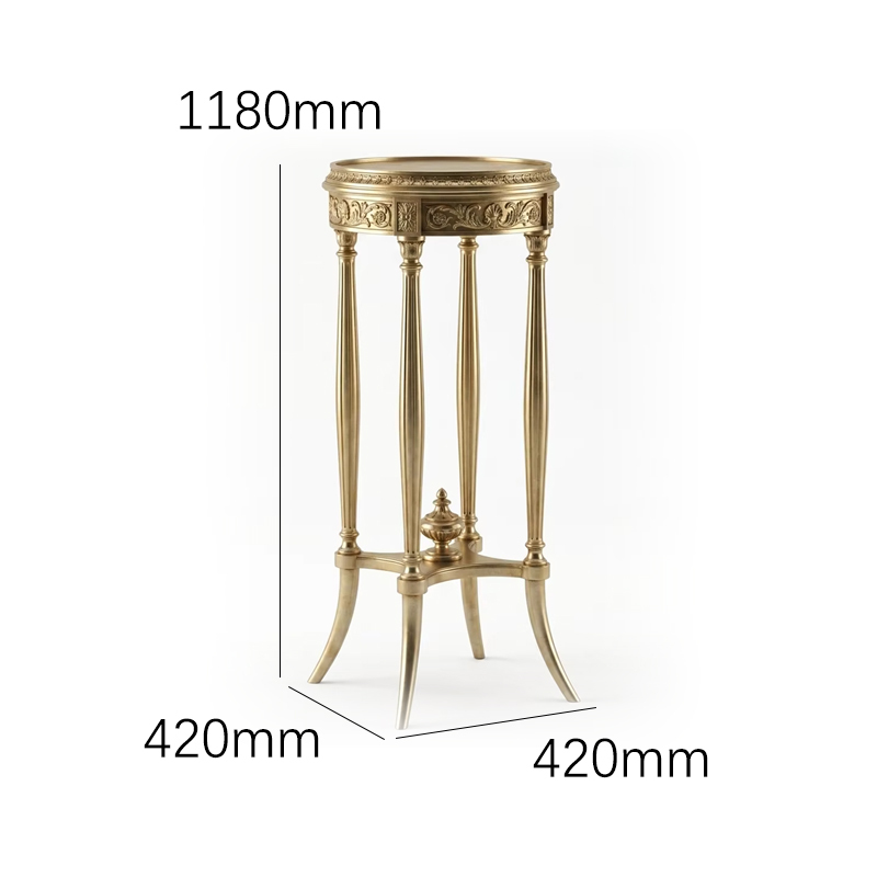Aurelian Gilded Neoclassical Pedestal | Luxury French Classical Flower Stand - EKAR,EKAR FURNITURE CO.,LTD,Aurelian Gilded Neoclassical Pedestal | Luxury French Classical Flower Stand - EKAR,foshan furniture factory,custom Furniture factory,china furniture factory