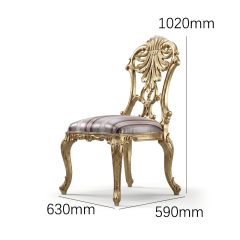 Seraphina Shell-Back Luxury Accent Chair | French Rococo Leisure Seating - EKAR,EKAR FURNITURE CO.,LTD,Seraphina Shell-Back Luxury Accent Chair | French Rococo Leisure Seating - EKAR,foshan furniture factory,custom Furniture factory,china furniture factory