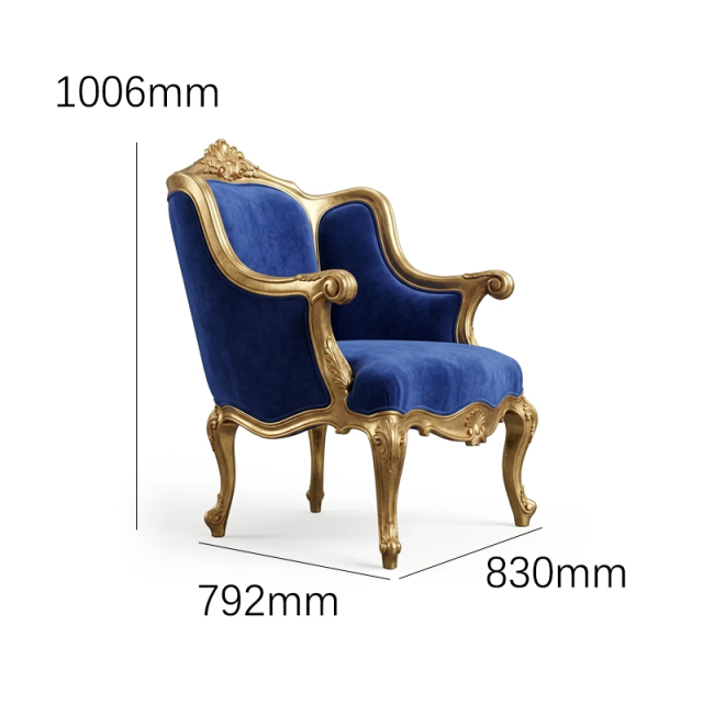 Versailles Sapphire Velvet Wingback Bergere Chair | Luxury Gilded French Classical Armchair - EKAR,MY SHOP,Versailles Sapphire Velvet Wingback Bergere Chair | Luxury Gilded French Classical Armchair - EKAR,foshan furniture factory,custom Furniture factory,china furniture factory