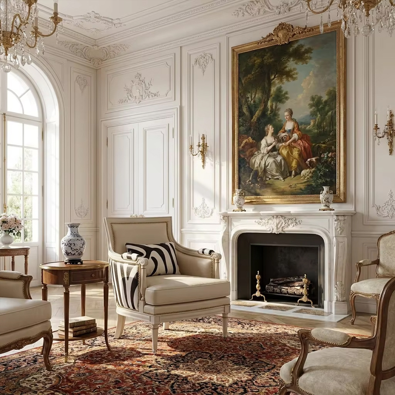 Zebra Muse Neoclassical Wingback Armchair | Luxury French Classical Accent Seating - EKAR,EKAR FURNITURE CO.,LTD,Zebra Muse Neoclassical Wingback Armchair | Luxury French Classical Accent Seating - EKAR,foshan furniture factory,custom Furniture factory,china furniture factory