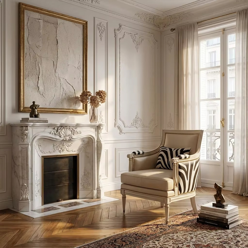 Zebra Muse Neoclassical Wingback Armchair | Luxury French Classical Accent Seating - EKAR,EKAR FURNITURE CO.,LTD,Zebra Muse Neoclassical Wingback Armchair | Luxury French Classical Accent Seating - EKAR,foshan furniture factory,custom Furniture factory,china furniture factory