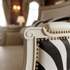 Zebra Muse Neoclassical Wingback Armchair | Luxury French Classical Accent Seating - EKAR,EKAR FURNITURE CO.,LTD,Zebra Muse Neoclassical Wingback Armchair | Luxury French Classical Accent Seating - EKAR,foshan furniture factory,custom Furniture factory,china furniture factory