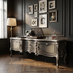 EKAR Furniture | Versailles Serenity Scalloped Media Sideboard – Luxury French Classical TV Stand,MY SHOP,EKAR Furniture | Versailles Serenity Scalloped Media Sideboard – Luxury French Classical TV Stand,foshan furniture factory,custom Furniture factory,china furniture factory