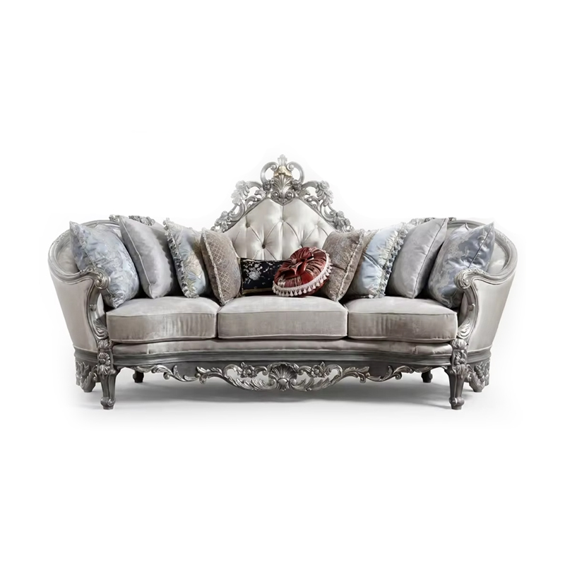 Versailles Majestic Gold-Leaf Tufted Bed | Luxury French Classical Master Furniture - EKAR FURNITURE,EKAR FURNITURE CO.,LTD,Versailles Majestic Gold-Leaf Tufted Bed | Luxury French Classical Master Furniture - EKAR FURNITURE,foshan furniture factory,custom Furniture factory,china furniture factory