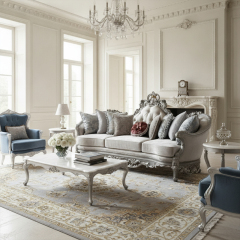 Versailles Majestic Gold-Leaf Tufted Bed | Luxury French Classical Master Furniture - EKAR FURNITURE,EKAR FURNITURE CO.,LTD,Versailles Majestic Gold-Leaf Tufted Bed | Luxury French Classical Master Furniture - EKAR FURNITURE,foshan furniture factory,custom Furniture factory,china furniture factory