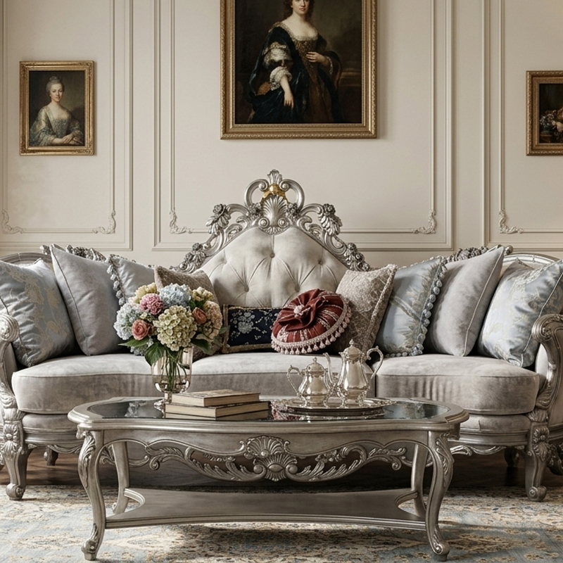 Versailles Majestic Gold-Leaf Tufted Bed | Luxury French Classical Master Furniture - EKAR FURNITURE,EKAR FURNITURE CO.,LTD,Versailles Majestic Gold-Leaf Tufted Bed | Luxury French Classical Master Furniture - EKAR FURNITURE,foshan furniture factory,custom Furniture factory,china furniture factory