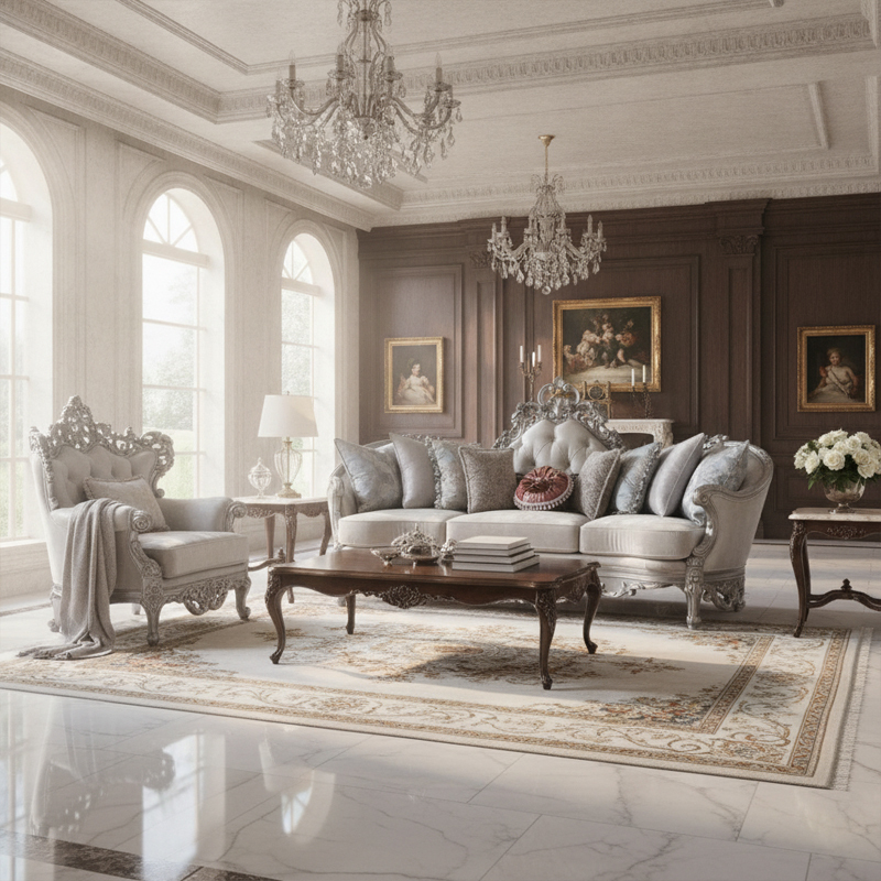 Versailles Majestic Gold-Leaf Tufted Bed | Luxury French Classical Master Furniture - EKAR FURNITURE,EKAR FURNITURE CO.,LTD,Versailles Majestic Gold-Leaf Tufted Bed | Luxury French Classical Master Furniture - EKAR FURNITURE,foshan furniture factory,custom Furniture factory,china furniture factory