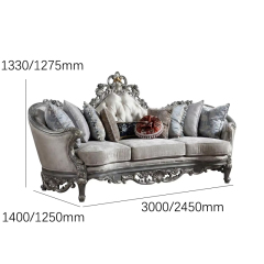 Versailles Majestic Gold-Leaf Tufted Bed | Luxury French Classical Master Furniture - EKAR FURNITURE,EKAR FURNITURE CO.,LTD,Versailles Majestic Gold-Leaf Tufted Bed | Luxury French Classical Master Furniture - EKAR FURNITURE,foshan furniture factory,custom Furniture factory,china furniture factory