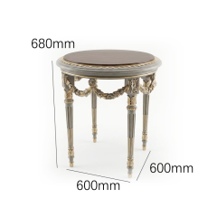 Aurelian Festoon Round Side Table | Luxury French Classical Neoclassical End Table - EKAR,MY SHOP,Aurelian Festoon Round Side Table | Luxury French Classical Neoclassical End Table - EKAR,foshan furniture factory,custom Furniture factory,china furniture factory
