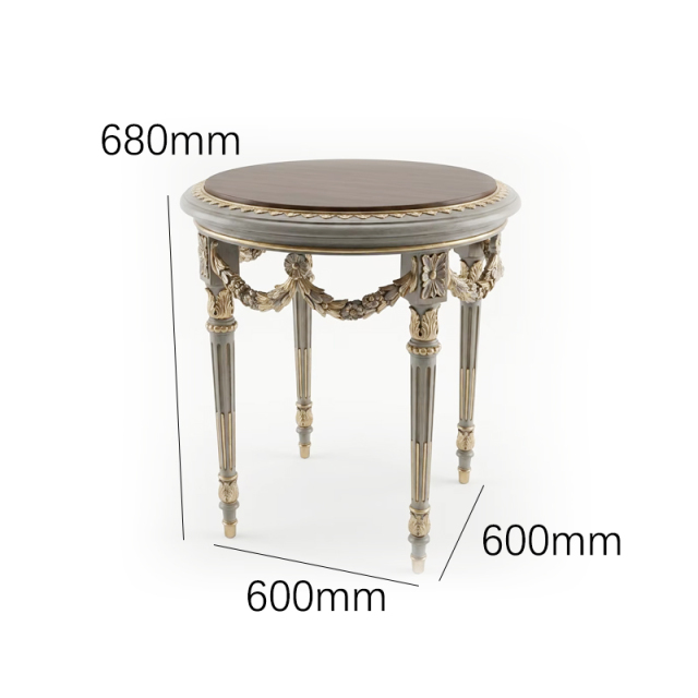 Aurelian Festoon Round Side Table | Luxury French Classical Neoclassical End Table - EKAR,MY SHOP,Aurelian Festoon Round Side Table | Luxury French Classical Neoclassical End Table - EKAR,foshan furniture factory,custom Furniture factory,china furniture factory