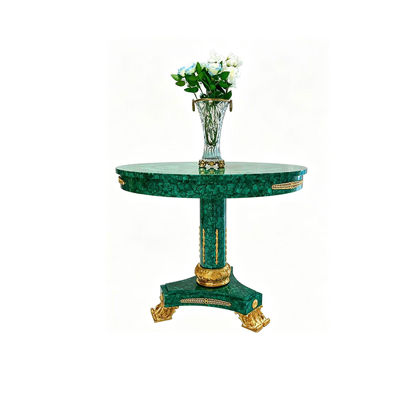 Emerald Regent Malachite Display Pedestal | Luxury French Classical Gilded Flower Stand - EKAR,EKAR FURNITURE CO.,LTD,Emerald Regent Malachite Display Pedestal | Luxury French Classical Gilded Flower Stand - EKAR,foshan furniture factory,custom Furniture factory,china furniture factory