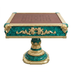 Emerald Empire Malachite Games Table | Luxury French Classical Gilded Strategy Table - EKAR,EKAR FURNITURE CO.,LTD,Emerald Empire Malachite Games Table | Luxury French Classical Gilded Strategy Table - EKAR,foshan furniture factory,custom Furniture factory,china furniture factory