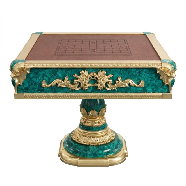 Emerald Empire Malachite Games Table | Luxury French Classical Gilded Strategy Table - EKAR,EKAR FURNITURE CO.,LTD,Emerald Empire Malachite Games Table | Luxury French Classical Gilded Strategy Table - EKAR,foshan furniture factory,custom Furniture factory,china furniture factory