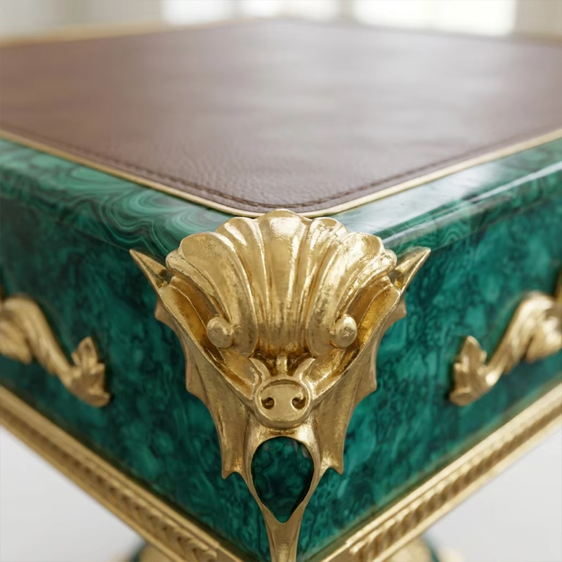 Emerald Empire Malachite Games Table | Luxury French Classical Gilded Strategy Table - EKAR,EKAR FURNITURE CO.,LTD,Emerald Empire Malachite Games Table | Luxury French Classical Gilded Strategy Table - EKAR,foshan furniture factory,custom Furniture factory,china furniture factory