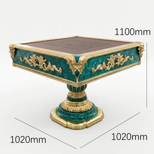 Emerald Empire Malachite Games Table | Luxury French Classical Gilded Strategy Table - EKAR,EKAR FURNITURE CO.,LTD,Emerald Empire Malachite Games Table | Luxury French Classical Gilded Strategy Table - EKAR,foshan furniture factory,custom Furniture factory,china furniture factory