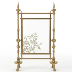 Aurelian Gilded Silk Screen Room Divider | Luxury French Classical Hand-Painted Partition - EKAR,EKAR FURNITURE CO.,LTD,Aurelian Gilded Silk Screen Room Divider | Luxury French Classical Hand-Painted Partition - EKAR,foshan furniture factory,custom Furniture factory,china furniture factory