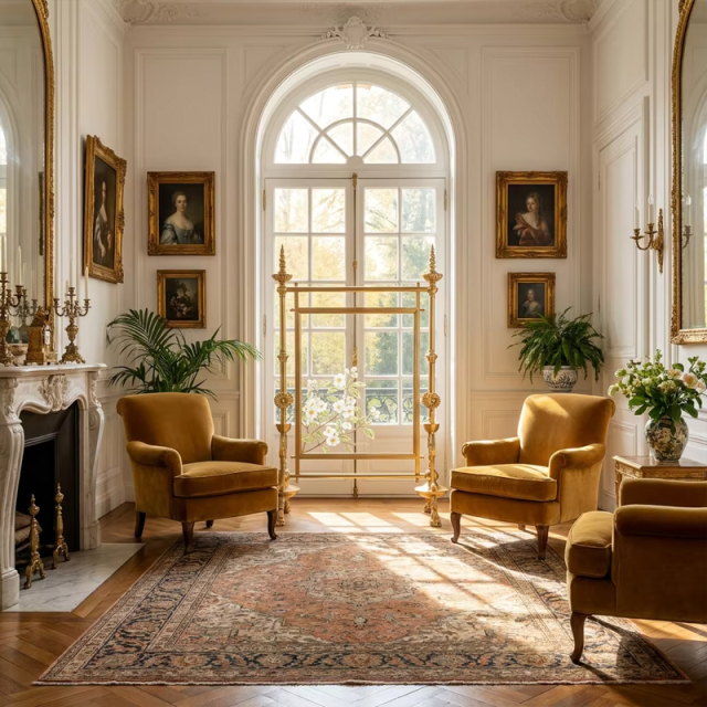 Aurelian Gilded Silk Screen Room Divider | Luxury French Classical Hand-Painted Partition - EKAR,EKAR FURNITURE CO.,LTD,Aurelian Gilded Silk Screen Room Divider | Luxury French Classical Hand-Painted Partition - EKAR,foshan furniture factory,custom Furniture factory,china furniture factory