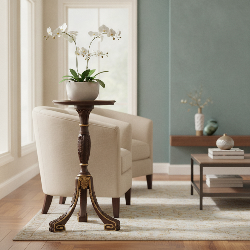 EKAR Classical French Carved Wood Tall Pedestal Stand | Vintage Plant Column,MY SHOP,EKAR Classical French Carved Wood Tall Pedestal Stand | Vintage Plant Column,foshan furniture factory,custom Furniture factory,china furniture factory
