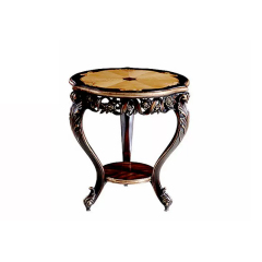 EKAR Classic French Marquetry Round End Table with Lower Shelf,MY SHOP,EKAR Classic French Marquetry Round End Table with Lower Shelf,foshan furniture factory,custom Furniture factory,china furniture factory