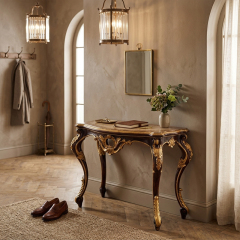 EKAR Classic French Rococo Console Table with Gilt Accents,EKAR FURNITURE CO.,LTD,EKAR Classic French Rococo Console Table with Gilt Accents,foshan furniture factory,custom Furniture factory,china furniture factory