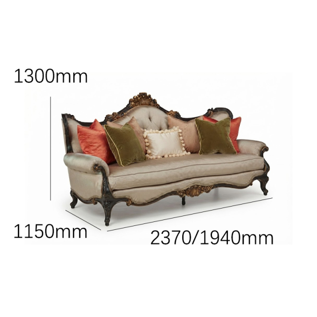 EKAR Classic French Tufted Camelback Sofa with Dark Carved Wood Frame,EKAR FURNITURE CO.,LTD,EKAR Classic French Tufted Camelback Sofa with Dark Carved Wood Frame,foshan furniture factory,custom Furniture factory,china furniture factory