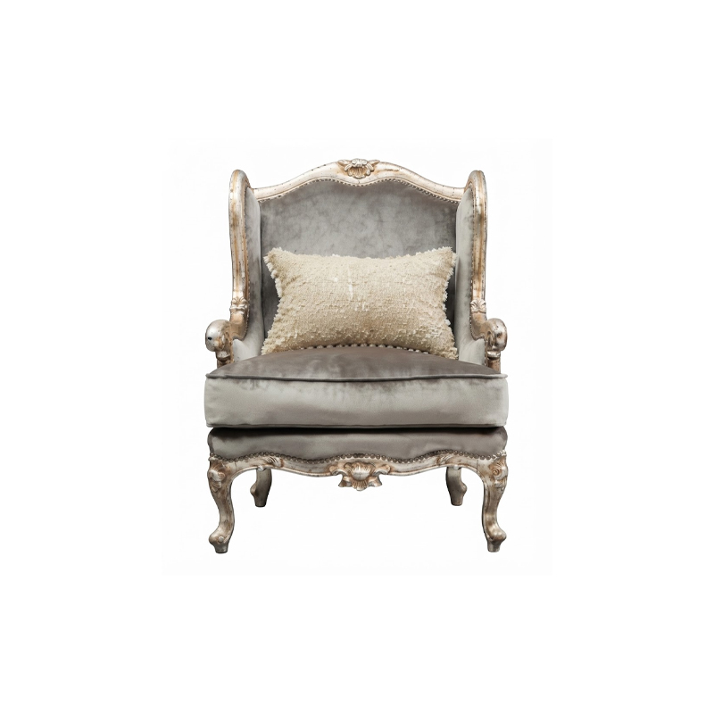Celeste Gilded Wingback Accent Chair - Luxury French Classical Armchair | EKAR FURNITURE,EKAR FURNITURE CO.,LTD,Celeste Gilded Wingback Accent Chair - Luxury French Classical Armchair | EKAR FURNITURE,foshan furniture factory,custom Furniture factory,china furniture factory
