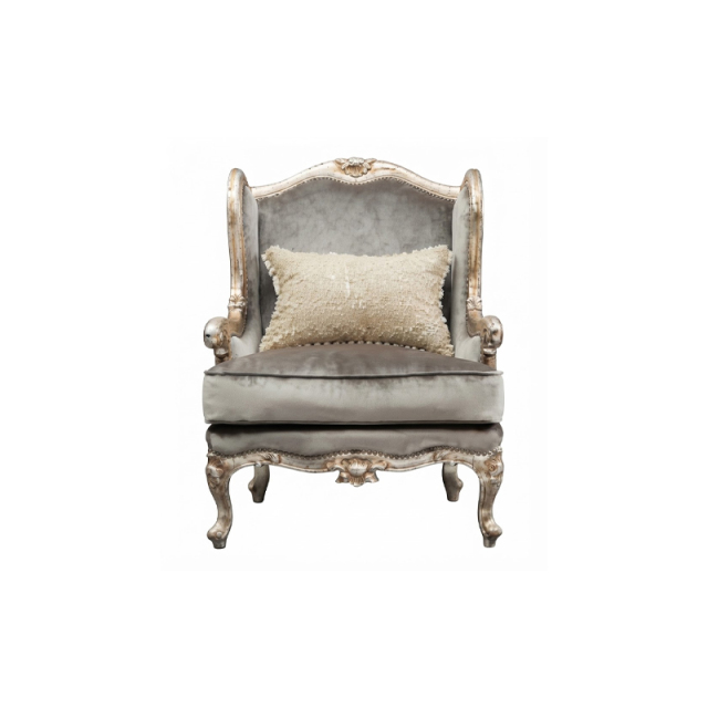 Celeste Gilded Wingback Accent Chair - Luxury French Classical Armchair | EKAR FURNITURE,EKAR FURNITURE CO.,LTD,Celeste Gilded Wingback Accent Chair - Luxury French Classical Armchair | EKAR FURNITURE,foshan furniture factory,custom Furniture factory,china furniture factory