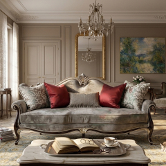 Marquis Royale Hand-Carved Velvet Sofa - Luxury French Classical Living Room Couch | EKAR FURNITURE,EKAR FURNITURE CO.,LTD,Marquis Royale Hand-Carved Velvet Sofa - Luxury French Classical Living Room Couch | EKAR FURNITURE,foshan furniture factory,custom Furniture factory,china furniture factory