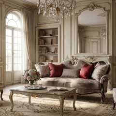 Marquis Royale Hand-Carved Velvet Sofa - Luxury French Classical Living Room Couch | EKAR FURNITURE,EKAR FURNITURE CO.,LTD,Marquis Royale Hand-Carved Velvet Sofa - Luxury French Classical Living Room Couch | EKAR FURNITURE,foshan furniture factory,custom Furniture factory,china furniture factory