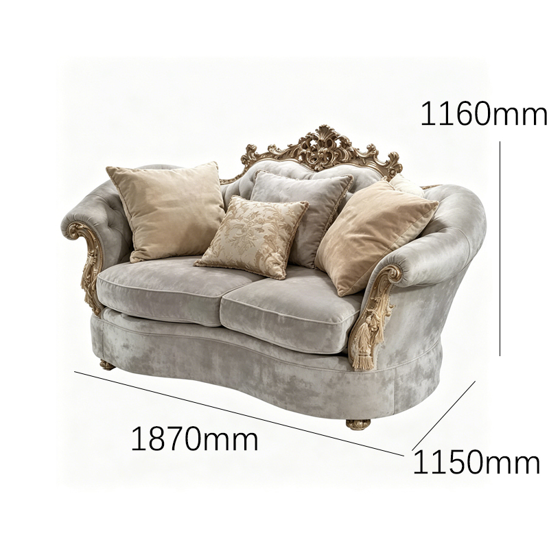 Pearlescent French Classical Sofa - Luxury Hand-Carved Gold Leaf Settee | EKAR FURNITURE,EKAR FURNITURE CO.,LTD,Pearlescent French Classical Sofa - Luxury Hand-Carved Gold Leaf Settee | EKAR FURNITURE,foshan furniture factory,custom Furniture factory,china furniture factory