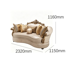 Pearlescent French Classical Sofa - Luxury Hand-Carved Gold Leaf Settee | EKAR FURNITURE,EKAR FURNITURE CO.,LTD,Pearlescent French Classical Sofa - Luxury Hand-Carved Gold Leaf Settee | EKAR FURNITURE,foshan furniture factory,custom Furniture factory,china furniture factory